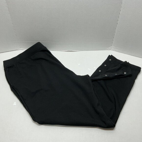 1X PANTS D&CO. BLACK SNAPS AT BOTTOM QVC CLOTHES-💕OFFERS & BUNDLES - Picture 5 of 9